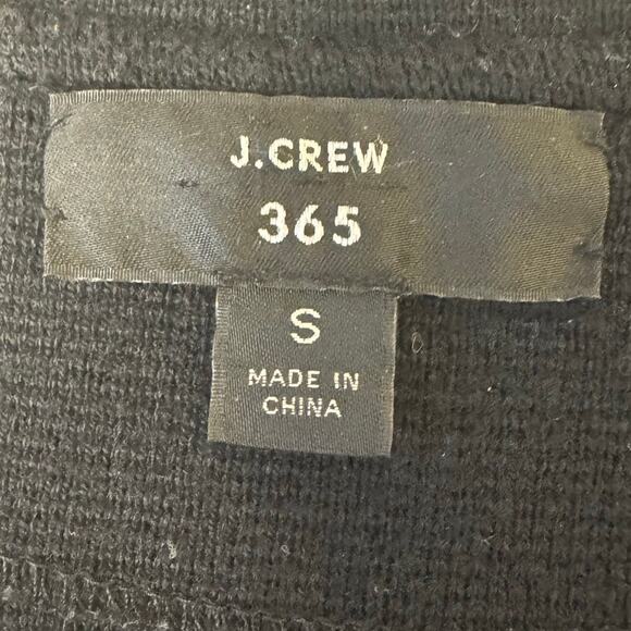 J Crew 365 Wool Blend Black Knit Sweater Blazer‎ Open Front S - Picture 5 of 5